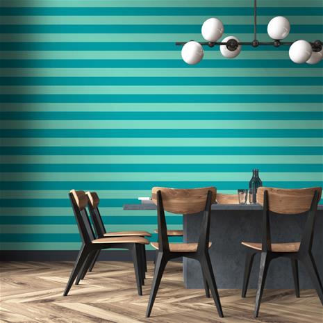 Bloc Stripe Rich Teal - STR50117W Tapetti