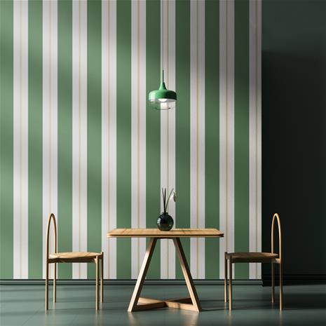 Wide Multi Stripe Moss - SIS50140W Tapetti