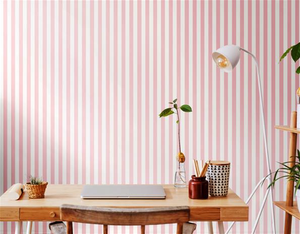 Candy Stripe Rose - SIS50121W Tapetti