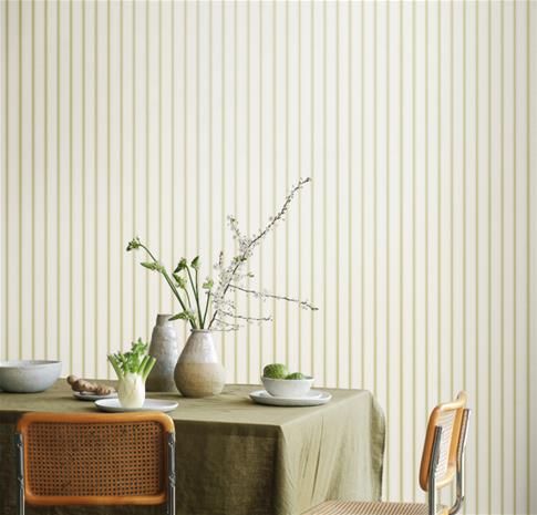 Ticking Stripe Asparagus - SIS50112W Tapetti