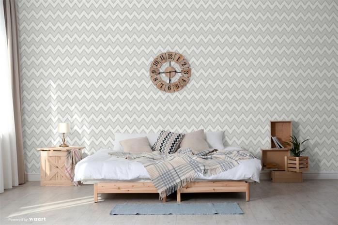 Grey Chevron - DE41844 Tapetti
