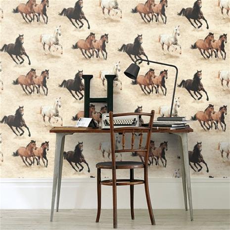 Stone Galloping Horses - SK10037 Tapetti