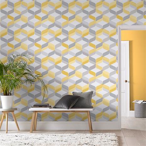 Retro Lemon - 104817 Tapetti – kuva 3/3