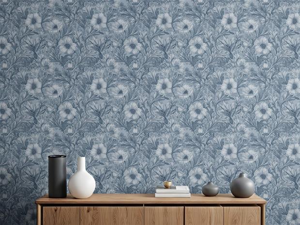 Marcelle Dark Blue - 1072401-05 Tapetti