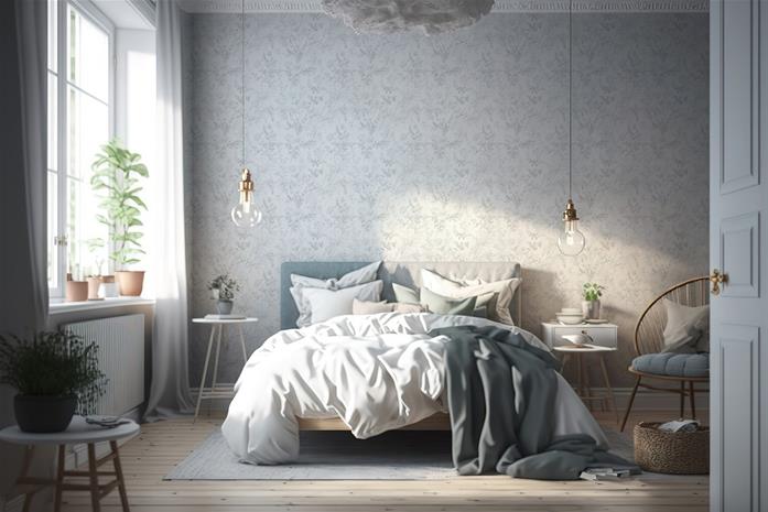 Juni Light Grey - 1007101-04 Tapetti