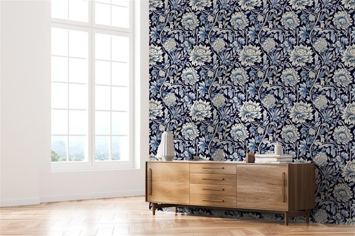 Tess Dark Blue - 1019602-01 Tapetti