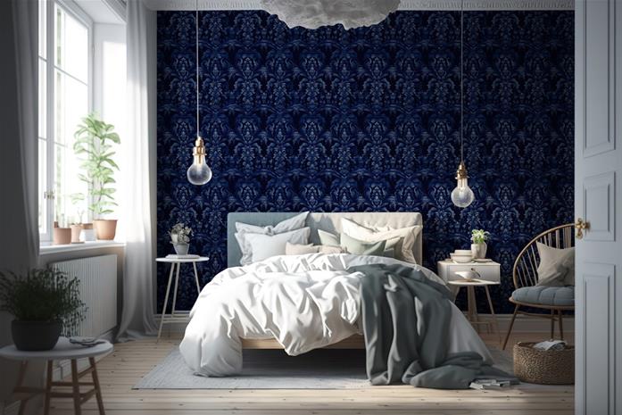Nour Blue - 1015501-04 Tapetti
