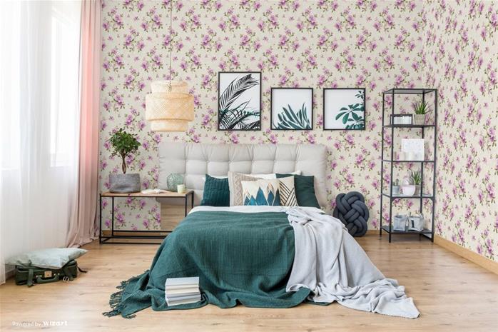 Purple Floral - DE40817 Tapetti – kuva 3/3