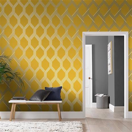 Vector Lemon Silver - 105468 Tapetti