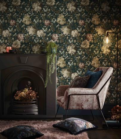 Camile Teal/Spice - W0148/03 Tapetti