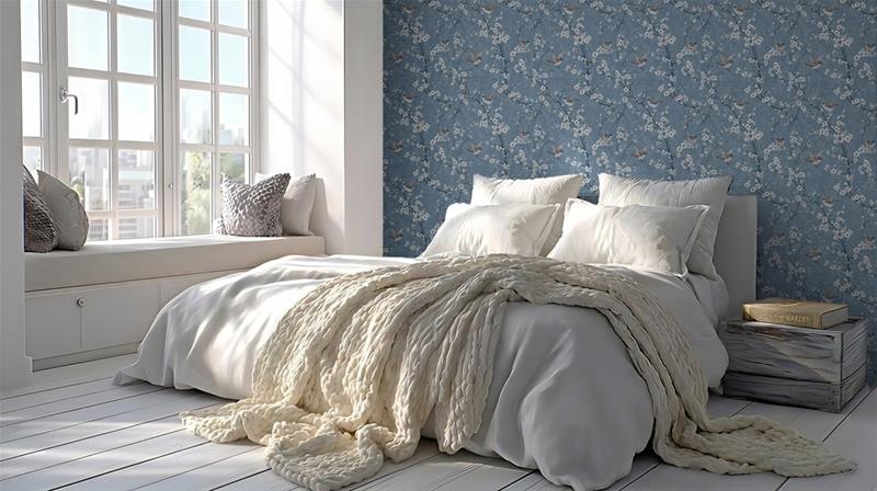 Ernst Dark Blue - 1091401-05 Tapetti