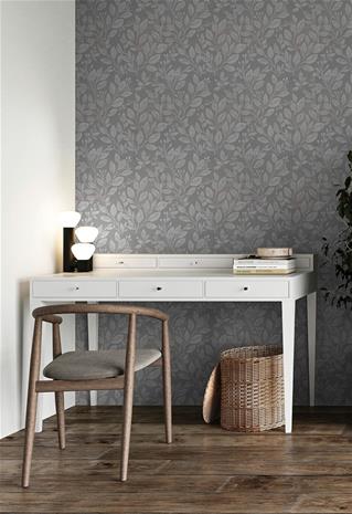 Leif Dark Grey - 1091001-05 Tapetti