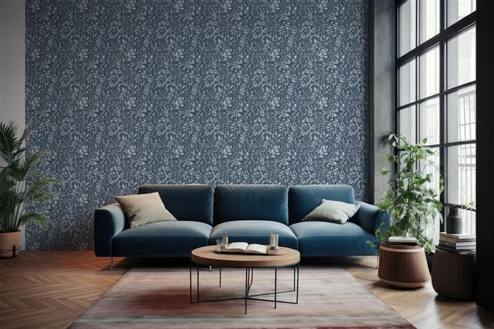 Milia Dark Blue - 1019103-05 Tapetti