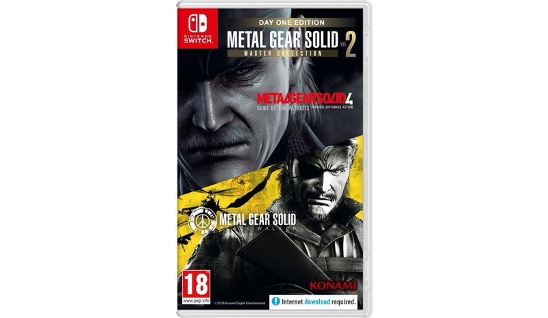 Metal Gear Solid Master Collection Vol. 2 - Day One Edition, Nintendo Switch -peli