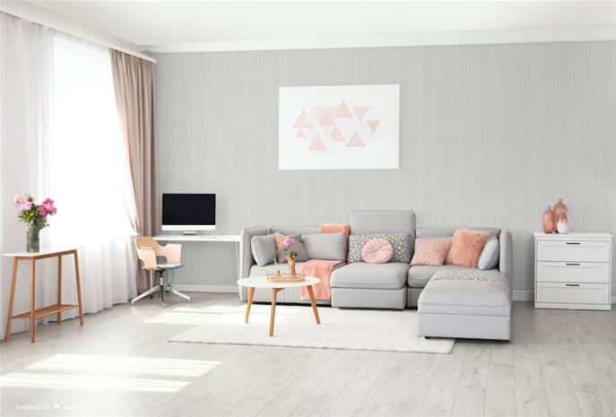 Silver Textile Plain - LV1302 Tapetti