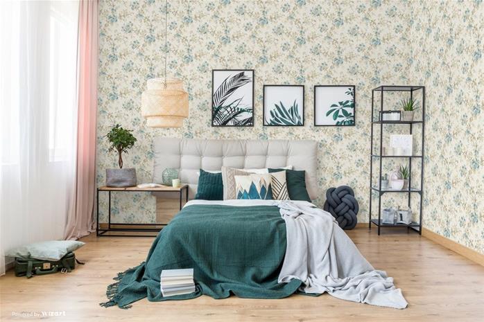 Blue Floral - DE40845 Tapetti