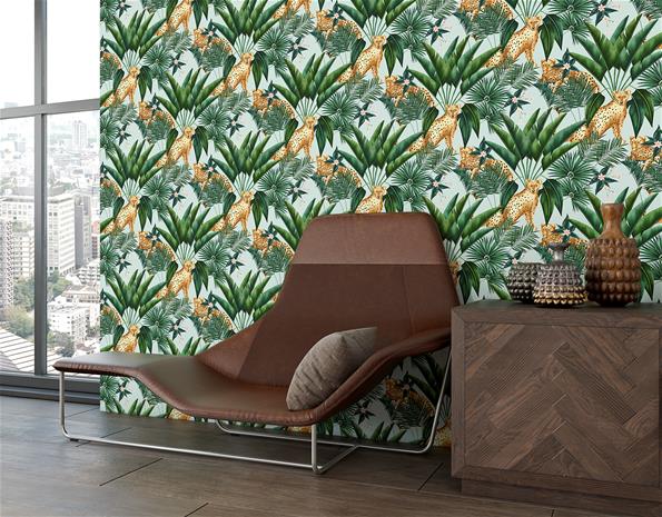 Jungle Cheetah Duck Egg - WLD53107W Tapetti