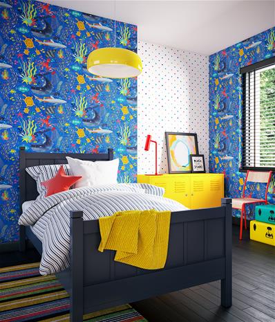 Beneath The Waves Lapis - WGU50132W Tapetti