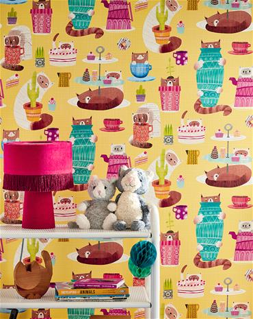 Kitten Kaboodle Dandelion - WGU50113W Tapetti