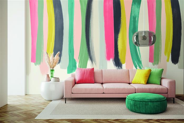 Blurred Lines Spruce & Blush - ICN50133M Tapetti