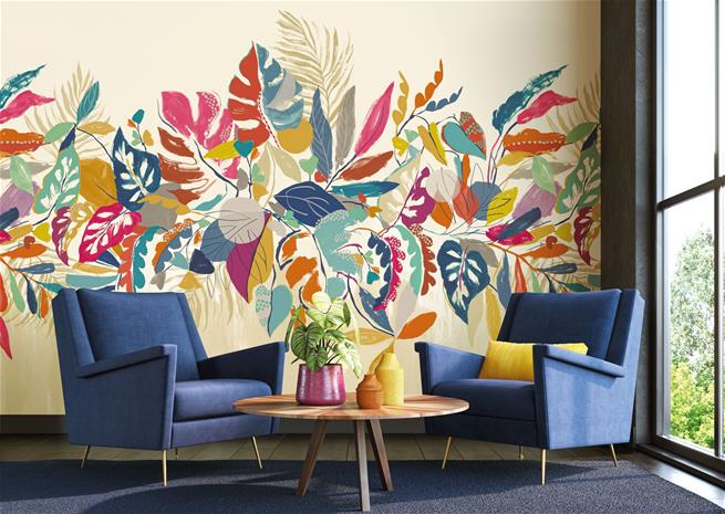 Abstract Tropic Noir Pop - ICN50122M Tapetti