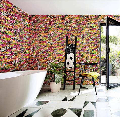 Love Scribble Multi Riot - CEP50119W Tapetti