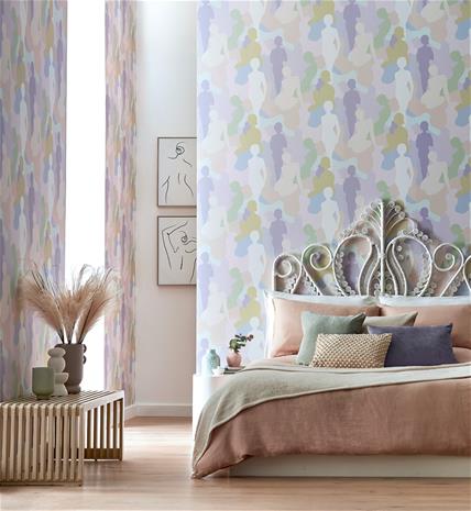 Silhouette Parma Violet - ABS50108W Tapetti