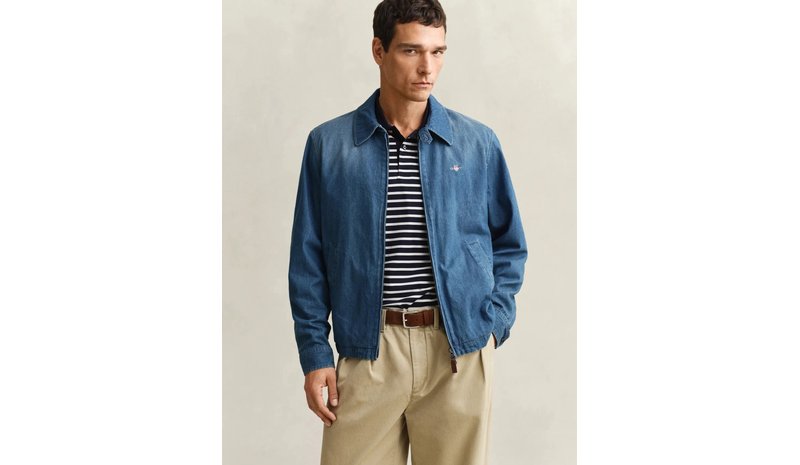 GANT Indigo Windcheater Jacket - Blue - XXL