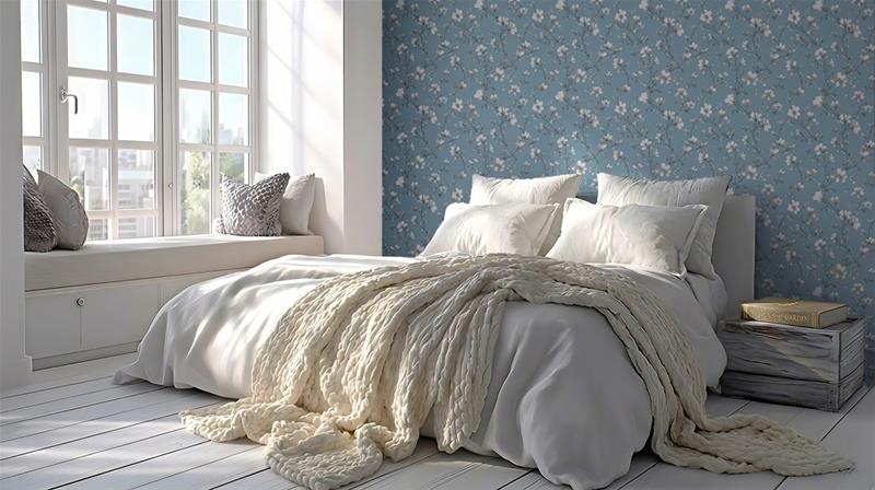 Polly Dark Blue - 1082301-06 Tapetti