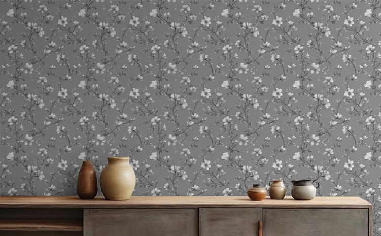 Polly Dark Grey - 1082301-04 Tapetti