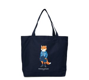 Maison Kitsune Dressed Fox Tote - Navy - TU