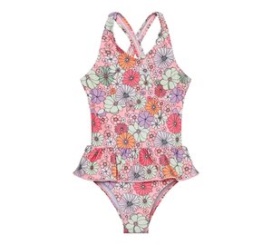 Color Kids Swimsuit W. Skirt, Aop - Multi/patterned - 152