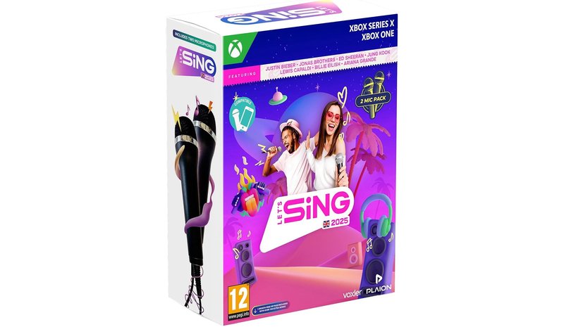 Let's Sing 2025, Xbox Series X -peli + 2 mikrofonia