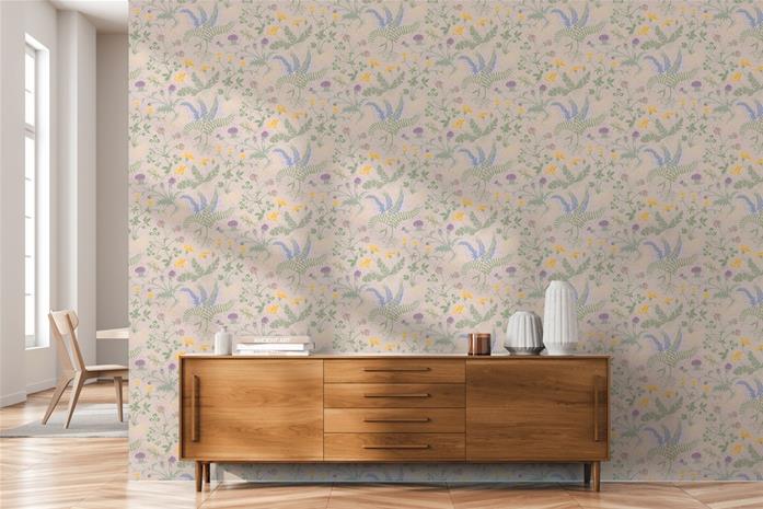 Summer meadow Pink - 1035401-03 Tapetti