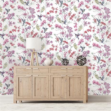 Charm Duck Egg/Pink - 12390 Tapetti