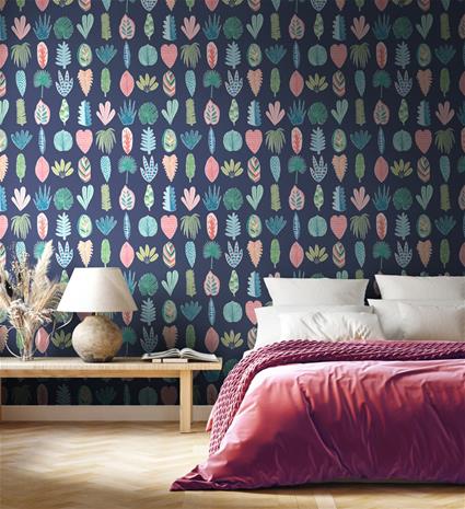 Leaf Boogie Ink Twist - GHS50102W Tapetti – kuva 3/3