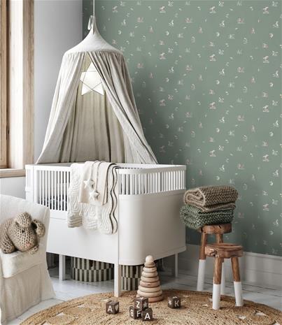 Fairy tale magic Sage Green - 1029601-03 Tapetti