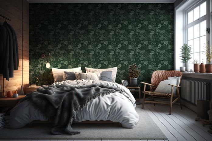 May Dark Green - 1007102-03 Tapetti
