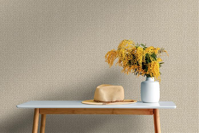 Biderbost Weave beige - 91602 Tapetti