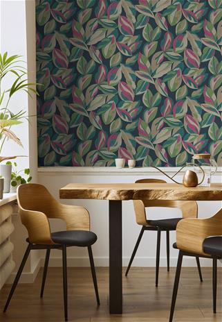 Nicolai Leaf Navy - 91590 Tapetti