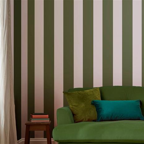 Harborough Stripe Olive Green - 118548 Tapetti