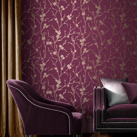 Meiying Mauve - 105918 Tapetti