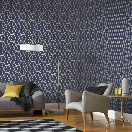Archetype Navy Gold - 104735 Tapetti – kuva 3/3
