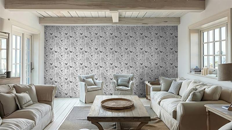 Nadja Solid Grey - 1067201-06 Tapetti