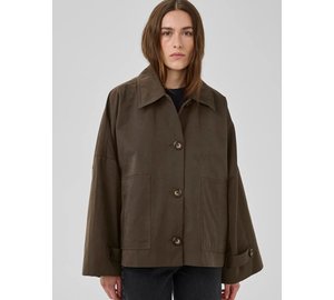 My Essential Wardrobe Lyonmw Os Short Jacket - Brown - 42-44