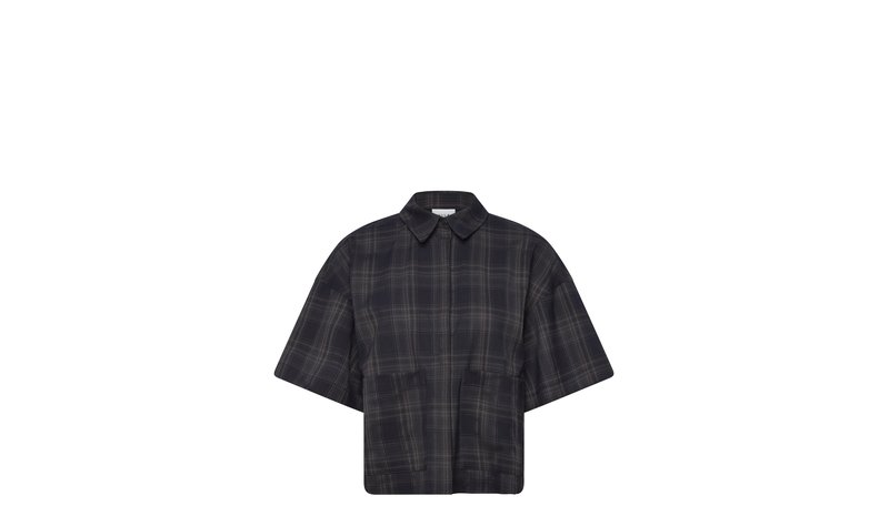Vila Visina 2/4 Check Shirt - Navy - 44