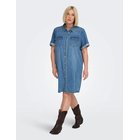 ONLY Carmakoma Carlisa S/S Dnm Dress Gua Noos - Blue - 54