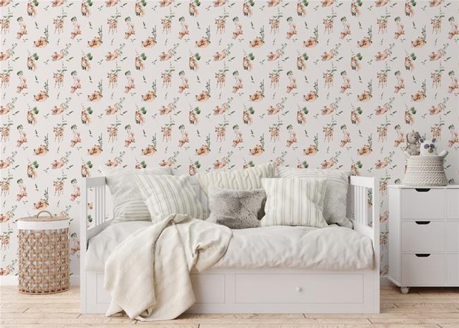 Wood land crew Beige - 1028101-10 Tapetti
