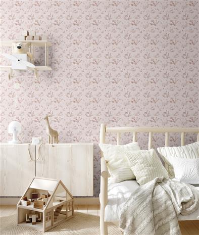 Curious kitten Pink - 1026801-03 Tapetti