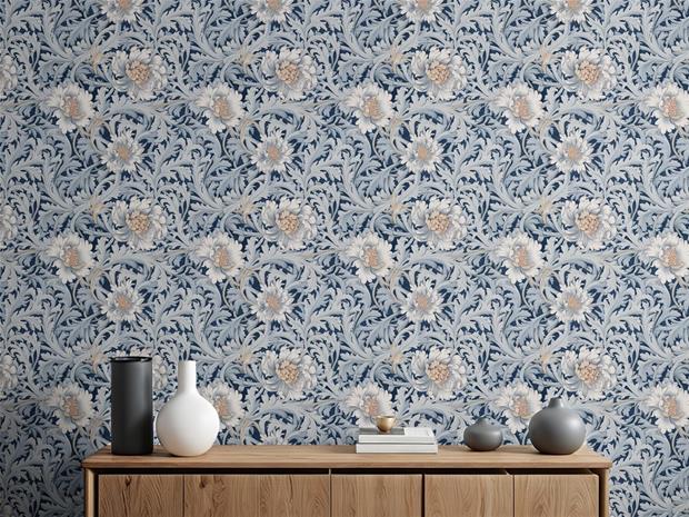 Denize Dark Blue - 1019601-03 Tapetti